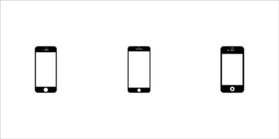 Smartphone Realistic Mockup White Display icon set. Mobile Phone With Buttons. UI UX Branding Detailed Mockup. Modern Phone Device Template Illustration vector