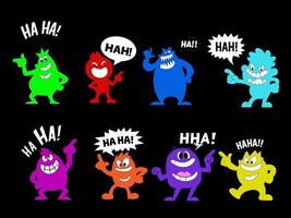 Bully Cartoon Characters Laughing and Mocking vector