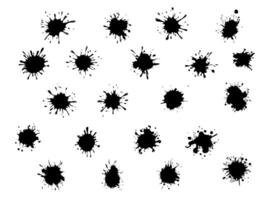 Grunge Ink Drop, Artistic Stains and Blots for Abstract Designs vector