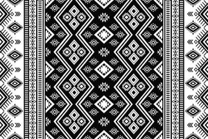 Geometric ethnic pattern seamless design for background or wallpaper. vector