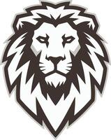 Lion head logo for a sports team vector