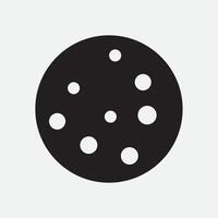 Silhouette of cookie. illustration. Graphic design on white background. vector