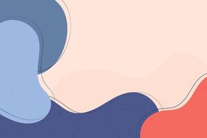Abstract hand-drawn wavy shapes background with flowing organic waves and hand-drawn strokes in a textured artistic composition vector
