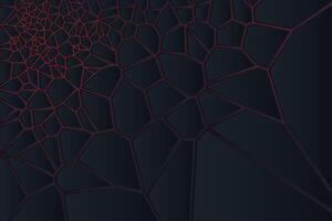 Abstract geometric art with glowing rot lines in a Voronoi backlight background vector