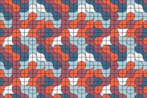 Abstract geometric layout featuring colorful metaball shapes forming a seamless pattern with a retro style and artistic aesthetic vector