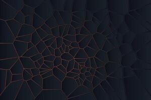 Sophisticated geometric shapes in a glowing Voronoi backlight background vector