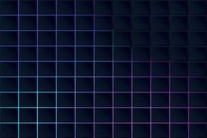 Abstract diamond mesh with glowing colorful edges on dark background showcasing art shape geometry background vector