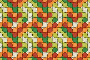 A creative abstract artwork featuring seamless retro metaball shapes, forming an elegant and geometric artistic pattern vector