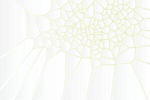 Minimalist background with a geometric Voronoi backlight and abstract art shapes vector