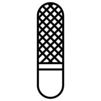 Nail file outline icon vector