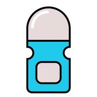 Roll on Deodorant isolated on white vector