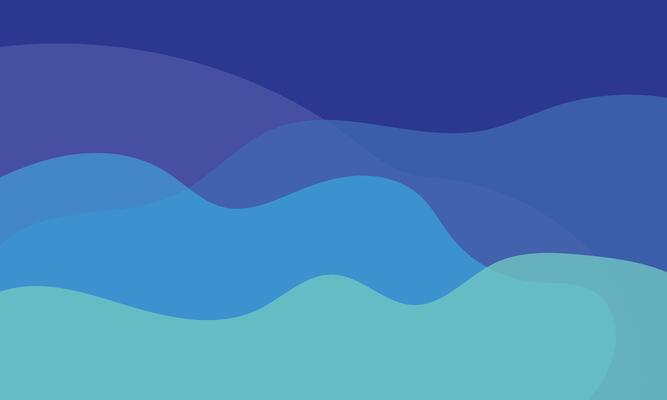 Abstract Background With Overlapping Blue Wave Shapes in Gradient Tones