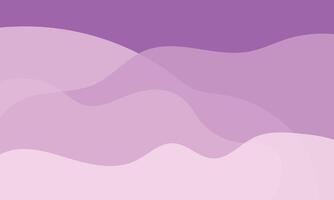 Calming tones of purple and pink create an abstract, fluid landscape with smooth wavy transitions. vector