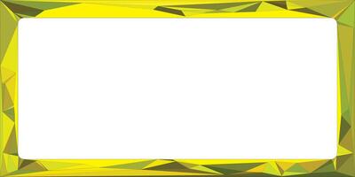 Geometric Yellow Border with Bright and Minimalistic Style for Designs vector
