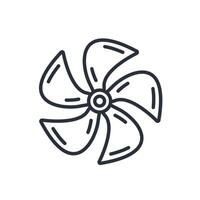 propeller icons isolated Flat style design vector