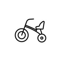 tricycle icons isolated on White Background vector