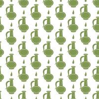 Jug and drop. Seamless pattern. vector