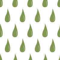 Green drops pattern. Seamless pattern. vector