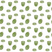 Olive fruits whole and sliced. Seamless pattern. vector