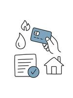 digital control of utility expenses vector