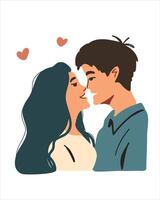 Couple captivated by each other a symbol of romance and affection vector