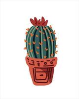 Cactus in bloom rare beauty in harsh conditions vector