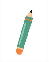 pencil symbolizing learning and writing process vector