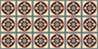 seamless pattern of a quare shape ceramic tile vector