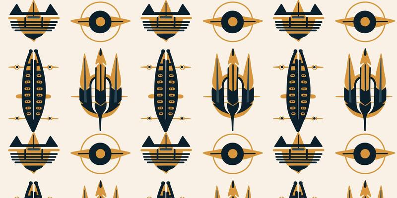 The seamless pattern of yellow - green ethnic stylized texture