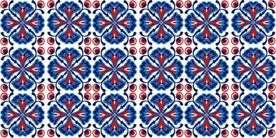 Seamless pattern of small texture ornament in red - blue tones vector