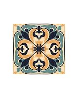 Turkish azulejo tile pattern. vector