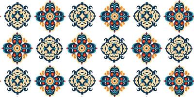 Ethnic and intricate azulejo tile pattern, azulejo, tile, pattern, design vector