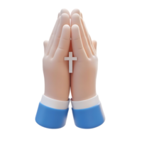 Cartoon hands clapping with glowing rays on transparent background png