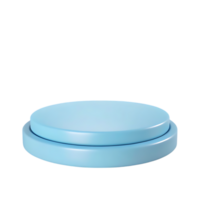 Light Blue Podium with Arch Backdrop for Product Display on transparent png