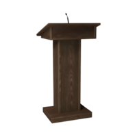 Wooden Podium Lectern for Public Speaking Events png