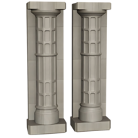 Classic Stone Columns Architecture Design Pair png