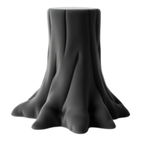 Realistic 3D Render of a Tree Stump with Transparent Background png