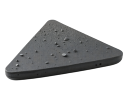 Triangular Concrete Object with Textured Surface png
