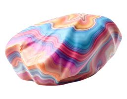 Abstract 3D Render of a Colorful Swirling Stone with a Marble Texture png