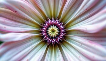a close up cross section of a flower's anatomy illustrated with intricate, realistic textures and subtle lighting. photo