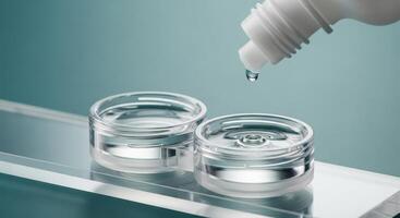 Contact Lens Case with Solution Drop for Daily Eye Care and Vision Hygiene photo