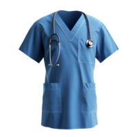 Clean White Doctor Uniform Design Transparent Background png
