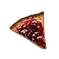 Toast with a swirl of red jam png