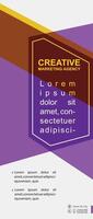 Professional roll up design concept vector