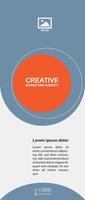 Simple circles exhibition Roll up design concept vector
