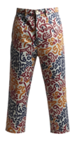 Colorful abstract pants with artistic pattern design, stylish and modern casual wear png