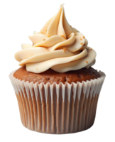 Creamy cupcake with smooth frosting and crumb topping, delicious dessert treat png