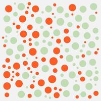 Seamless abstract pattern with irregular red and green organic shapes on a white background. Ideal for textiles, wallpapers and digital design vector
