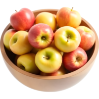 Plateful of Green Apples Harvest png