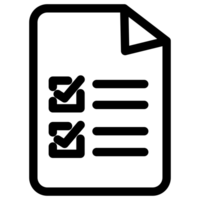 Document with bullet points icon symbol - to do or task list png